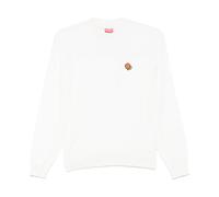 Kenzo - Girocollo con Patch Logo Beige Mandorla - - Knitwear - Donna - Bianco - M