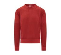 Kenzo - Maglione Rosso a Coste con Girocollo - - Knitwear - Uomo - Rosso - M