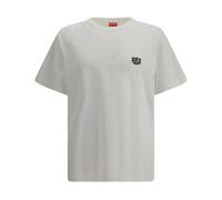 Kenzo, ,Tops ,Uomo ,Bianco ,L Wild Tiger Embroidered T-Shirt