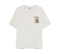 Kenzo, ,Tops ,Uomo ,Grigio ,M T-Shirt con Tigre Ricamata