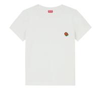 Kenzo - T-shirt in Cotone Ricamato - - Tops - Donna - Bianco - S