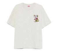Kenzo - T-shirt Oversize con Ricamo Wild Tiger - - Tops - Uomo - Grigio - M