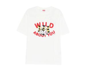 Kenzo - T-shirt Wild Tiger - - Tops - Uomo - Bianco - XL
