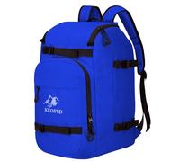 KEOFID Borsa per scarponi da sci per uomini e donne, zaino da viaggio da sci e snowboard da 50 l, borsa impermeabile per occhiali, guanti, snowboard, casco da sci e accessori (blu)