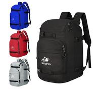 KEOFID Zaino da skate, zaino per scarponi da sci, zaino impermeabile da 50 l, zaino da viaggio per casco da sci, snowboard e accessori (nero)