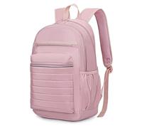 KEOFID Zaino scolastico per ragazze adolescenti, zaino casual da donna, zaino per università, zaino da viaggio a mano, borsa per libri, Rosa chiaro, Large