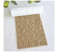 KEOKER Rullo per texture in argilla polimerica, ideale per realizzare orecchini, come fogli di texture, funziona con tagliapasta (floreale)