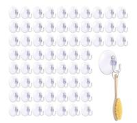 KEORHEZ 66 ganci a ventosa, ganci con ventosa, gancio a ventosa, 40 mm, riutilizzabili, per finestre, bagno, cucina, finestre, catene luminose e come portasciugamani