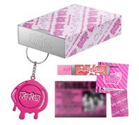 Kep1er - Kep1er - The 7th Mini Album [BUBBLE GUM] (RUSH Ver.) Music Rubber Keyring + Slide Box + Random Message Gum Wrapped Card + Tattoo Sticker + Mini Photobook + Lyrics + 2 Pin Button Badges