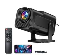 Kepeak 4K Smart Beamer, 1080P Native Full HD Mini Proiettore Android 11.0 WiFi 6 Bluetooth 5.0, Auto Keystone Correction, Rotatable, 390 ANSI lumen, Max 150 pollici, per Home Cinema, Phone & Laptop