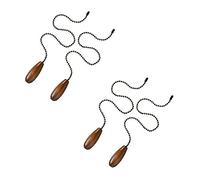 Kepgapo Catena Un Soffietto per Tiranti Un 4 Pezzi Catena per Tiranti Un Prolunga nel Legno per Plafoniera Un Plafoniera (Colore Noce)