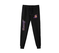 KEPL Pantaloni Uomo Abbigliamento Casual Basket Lakers Sweatpants Uomo Sport All'aperto NBA Confortevole Formazione Pantaloni, XL