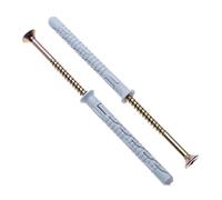 Keple 50 Pezzi Viti e Tasselli Torx per Impieghi Gravosi, Ancoraggi per Calcestruzzo e Muratura, 8X140, Zincato