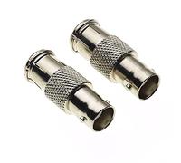 Keple Adattatore Da Presa BNC A Presa Coassiale TV, 50 Ohm, Corpo In Ottone Nichelato - Adattatore Jack Maschio-femmina, Adattatore Coassiale 2, Adattatori Coassiali - Confezione Da 2