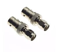 Keple Adattatore Da Presa BNC A Spina SMA, Adattatore Coassiale RF Maschio Da 50 Ohm Adattatore Jack Coassiale Adattatori Telecamera CCTV - Confezione Da 2