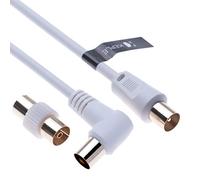 Keple Cavo Coassiale TV Trasmissione Di Segnali HD Televisori Ricevitori Video Audio TV VCR DVD Satellatari SKY Digitale, M MASCHIO - M MASCHIO Adattor Connettor Coaxial Cable 90 drgree angolo 1.0m