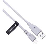 Keple Rapide Câble Micro USB Blanc Cordon Compatibile con Sony Digital Camera Cyber-Shot HX10 HX10V HX200 HX200V HX20V HX30 35F 36F 37F 50F 350F 351F 352F 750 800F 850F 855F (0.5m)