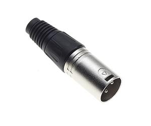 Keple Spina XLR A 3 Poli, Nera - Spina Jack Audio Microfonica Maschio DMX, Adattatore Nichelato, Connettore Di Costruzione Metallica Con Alloggiamento In Plastica