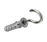 Keple Viti a gancio a forma di C con tasselli da parete M10 / 5.5x90mm viti a occhiello, ganci a C autofilettanti e fissaggi in nylon, tasselli ad espansione universali e ganci da parete (25 pcs)