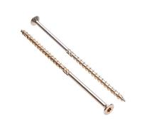 Keple Viti per Legno Autofilettanti 8 mm x 200 mm Torx con Testa Piatta in Acciaio Viti Lunghe per Legno e Legname per Giunzioni e Costruzioni Zinco Placcato (Scatola da 50 Pezzi)