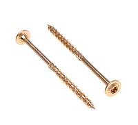 Keple Viti per Legno Autofilettanti 8 mm x 240 mm Torx con Testa Grande Piatta in Acciaio Viti Lunghe per Legno e Legname a Flangia per Giunzioni e Costruzioni Zinco Placcato (Scatola da 50 Pezzi)