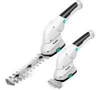 Keplin Cesoia e tagliasiepi senza fili 2 in 1 - Batteria ricaricabile da 7,2 V 1500 mAh, bordo da giardino leggero e portatile con 2 lame intercambiabili per un taglio preciso