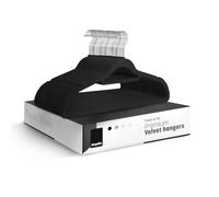 KEPLIN Confezione da 30 grucce in velluto, antiscivolo, con barra per cravatta e gancio a 360°, durevoli e robuste, salvaspazio per abiti, giacche e vestiti, soluzione per riporre oggetti domestici