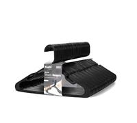 KEPLIN Confezione da 50 grucce in plastica, sottili, resistenti, con scanalature per le spalle, organizer salvaspazio per camicie, magliette, camicette e abbigliamento quotidiano, 39 cm di larghezza