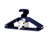 KEPLIN Grucce appendiabiti salvaspazio in plastica bianca, confezione da 20, gancio girevole resistente per vestiti, cappotti, abiti, camicie, giacche, pantaloni, antiscivolo, con gancio rotante e