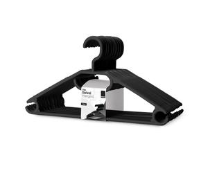 KEPLIN Grucce Plastica Nera Confezione da 20 I Salvaspazio I Appendini Girevoli