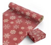 KEPLIN Rotolo di carta da regalo, carta kraft festiva di alta qualità, resistente alle pieghe, con design unico, carta da regalo multiuso per regali, progetti artistici e artigianali e Natale (44,5 cm