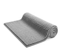 KEPLIN Tappetino da bagno e WC in microfibra antiscivolo, morbido, morbido e confortevole, con design lavabile in lavatrice, assorbe l'acqua e si asciuga rapidamente per mantenere il bagno e la casa