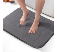 KEPLIN Tappetino da bagno in memory foam, ultra morbido, altamente assorbente, antiscivolo, lavabile in lavatrice, comfort di lusso per pavimenti di casa e bagno (50 x 60 cm)