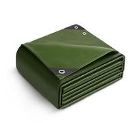 Keplin Telo di copertura impermeabile 3 x 3 m, 90 g/m², resistente, resistente alla muffa, facile da lavare, materiale PE, bordi rinforzati con occhielli in metallo, verde