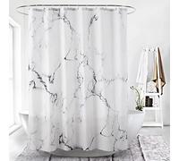 KEPPD Tenda da Doccia a Strisce di Marmo Tende da Bagno Impermeabili Tenda da Bagno Moderna Tenda divisoria con 12 Ganci Decorazioni per Il Bagno Extra Lungo XXL 125x200cm(49X79inch) Tenda da Doccia