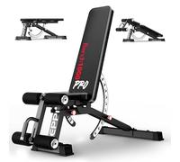 Keppi Panca Palestra, con 600 kg Capacità - Panca Multifunzione Palestra Casa per Allenamento con Pesi, Addominali e Fitness Completo, Fermapiedi Rimovibile - Bench1000 Pro