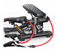 KeppiFitness Stepper per esercizi, mini stepper con capacità massima di 158,8 kg, mini stepper con fasce di resistenza per allenamento cardio fitness completo del corpo a casa