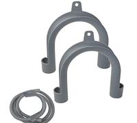Keptfeet Gancio per Tubo di Scarico Lavatrice - Supporto per Tubo di Scarico Lavatrice a Forma di U - Gancio Pratico per Tubo di Scarico Durevole da 2 Pezzi per lavatrici/lavastoviglie, Tubi