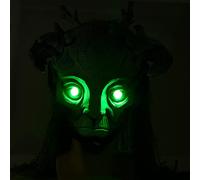 Keptfeet Maschera di Halloween-Elfo Verde Vecchio, Maschera da Elfo della Foresta Uomo Verde Maschera di Halloween Elfo Verde Vecchio Maschera in Lattice Elfo della Foresta Copricapo