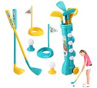 Keptfeet Set di Mazze da Golf per Bambini - Simpatico Set da Golf per Bambini con Adorabili Decorazioni adesive - Set da Golf colorato per Bambini Senza Odore Strano, Set da minigolf, Giocattoli