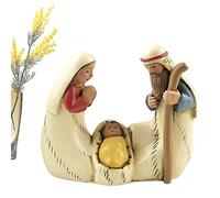 Keptfeet Statuine Natività,Statuine presepe del Gruppo presepe sicure e durevoli - Decorazione Regalo Artigianale Religiosa per casa e Giardino
