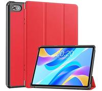 Kepuch Custer Cover per Teclast M40 Plus/P40HD/P30S 10.1",PU-Pelle Case Custodia per Teclast M40 Plus/P40HD/P30S 10.1" - Rosso