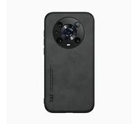 Kepuch Silklike Cover per Honor Magic 4 PRO - Custodia Case Piastra Metallica Incorporata per Honor Magic 4 PRO - Nero