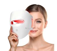 Kepvii Maschera per terapia con luce rossa 4D per il viso, 328 LED veri, 4 onde lunghe e luminose, 6 volte più potente, ricaricabile, per casa e viaggi, regalo per la cura della pelle per donne, mamma