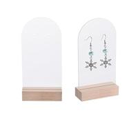 KEPYATI 2 Supporti Per Cartellini Segnaposto, Portacarte Portafoto In Tavolo Acrilico Legno Per Matrimoni, Banchetti E Feste, Portamenu In Legno Per Ristoranti