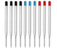 KEPYATI 20 Pezzi Refill,Ricarica Penna, Ricariche Per Penna Gel, Set Di Ricariche Per Penne Parker, Ricariche Inchiostro Per Penne A Sfera, (Nero,Blu E Rosso)