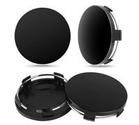 KEPYATI 4Pcs Coprimozzo, Coprimozzi Auto Universale, Stabili Coprimozzo Per Auto Di Ricambio Per Centri Ruota, Copri Mozzo Compatibile Con Mercedes E Audi E Volkswagen Ruota In Lega (Od 56Mm Id 51Mm)