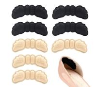 KEPYATI Cuscinetti Per Tallone （ 8 Paia ）, Protezione Per Scarpe Troppo Grandi, Schiuma Viscoelastica Cuscini, Antiscivolo E Contro Le Vesciche, Inserto Comodo Per Uomo E Donna (Adatte Ai Bambini)