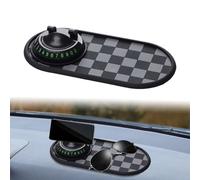 KEPYATI Multifunction Car Anti-Slip Mat Auto Universale Phone Holder, Con Supporto Girevole A 360° E Targa Temporanea Per Parcheggio, Tappetino Antiscivolo Auto Per Cellulare, Chiavi