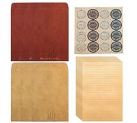 KEPYATI Set Di Buste Vintage, Lettera Personalizzata, 6 Buste E 1 Foglio Di Adesivi, 20 A5, Ideale Per Tenersi In Contatto Con Gli Amici, Viaggi, Compleanni E Inviti Di Nozze